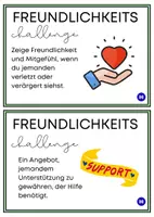 Vorschau - Aufgabenkarten - Freundlichkeits Challenge: Kleine Alltagsaufgaben zur Werteentwicklung (ab Klasse 3) - Seite 2