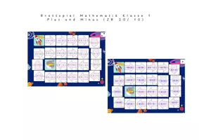 Vorschau - Spiele - Brettspiel Mathe (Plus und Minus, ZR 20 o. ZÜ / 10) - Deckblatt