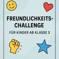 Vorschau - Aufgabenkarten - Freundlichkeits Challenge: Kleine Alltagsaufgaben zur Werteentwicklung (ab Klasse 3) - Deckblatt