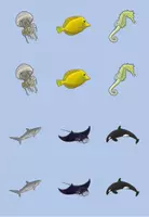 Vorschau - Spiele - Paare finden - Im Meer (Meerestiere) - Seite 3