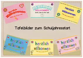 Vorschau - Präsentationen/Tafelbilder - Tafelbilder: Herzlich Willkommen - Seite 1