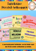Vorschau - Präsentationen/Tafelbilder - Tafelbilder: Herzlich Willkommen - Deckblatt