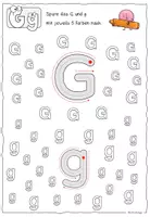 Vorschau - Arbeitsblätter - Buchstabe G g / Buchstabeneinführung - Seite 3