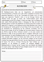 Vorschau - Arbeitsblätter - Blechbläser Arbeitsblätter mit Fragen + Lösungen Musik Lesetext - Seite 1