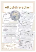 Vorschau - Arbeitsblätter - Atlasführerschein - Deckblatt