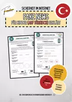 Vorschau - Arbeitsblätter - 🌐🔐 Fake News im Internet - für Kinder erklärt (türkisch) 🇹🇷 - Deckblatt