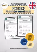 Vorschau - Arbeitsblätter - 🌐🔐 Fake News im Internet - für Kinder erklärt (englisch) 🇬🇧 - Deckblatt