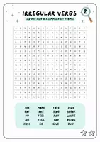 Vorschau - Arbeitsblätter - Irregular Verbs I - Word Search / Suchsel (3 Versionen) - Seite 3