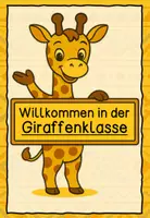 Vorschau - Bildkarten - Willkommensschild Giraffenklasse - Seite 2