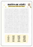 Vorschau - Spiele - Irregular Verbs II - Word Search / Suchsel (3 Versionen) - Seite 3