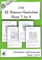 Vorschau - Arbeitsblätter - Ethik - 22 Dilemma-Geschichten 1 - 4 - Deckblatt
