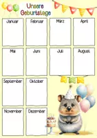 Vorschau - Poster - Quokkaklasse Geburtstagskalender - Seite 2