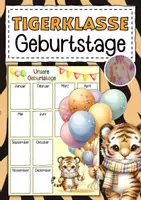 Vorschau - Poster - Tigerklasse Geburtstagskalender - Deckblatt