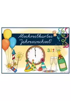 Vorschau - Stationenlernen - Neujahr / Silvester - Lese- & Abschreibkartei Ver. Ausgangsschrift - Seite 1