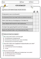 Vorschau - Arbeitsblätter - Kirchenmusik Arbeitsblätter mit Fragen + Lösungen Musik Leseverstehen und Wortschatz - Seite 2