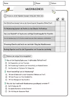 Vorschau - Arbeitsblätter - Musikbusiness Arbeitsblätter mit Fragen + Lösungen Musik Leseverstehen und Wortschatz - Seite 2