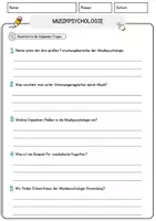Vorschau - Arbeitsblätter - Musikpsychologie Arbeitsblätter mit Fragen + Lösungen Musik Leseverstehen und Wortschatz - Seite 3