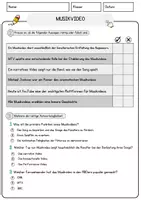 Vorschau - Arbeitsblätter - Musikvideo Arbeitsblätter mit Fragen + Lösungen Musik Leseverstehen und Wortschatz - Seite 2