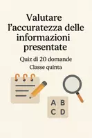 anteprima - Quiz - Quiz: Valutare l'accuratezza delle informazioni - Pagina di copertina