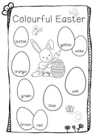 Vorschau - Arbeitsblätter - *Colourful Easter / Bunte Ostereier* Farben #homeschooling - Deckblatt