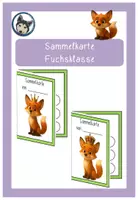 Vorschau - Bildkarten - Sammelkarte Lobkarte Fuchsklasse #Klassentier - Deckblatt