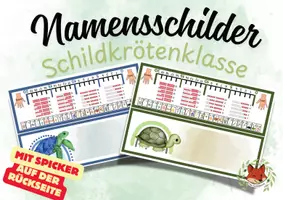 Vorschau - Arbeitsblätter - Materialpaket: Schildkrötenklasse Schulstart - Seite 1