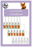 Vorschau - Bildkarten - Lesezeichen Fuchsklasse #Klassentier - Deckblatt