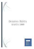 Vista previa - Hojas de trabajo - Domino | Resta hasta 1000 | Actividad Matemática - página 1