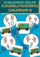 Vorschau - Fördermaterial/Inklusion - Fliegenklatschenspiel: Schulkinder zählen / Zahlenraum 10 - Deckblatt