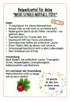 Vorschau - Anderer Materialtyp - Feriengruß "Neue-Schule-Notfall-Tüten" - Seite 1