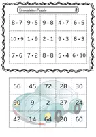 Vorschau - Spiele - Einmaleins-Puzzles: Üben und Festigung der Multiplikation mit Selbstkontrolle - Seite 2