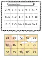 Vorschau - Spiele - Einmaleins-Puzzles: Üben und Festigung der Multiplikation mit Selbstkontrolle - Seite 3