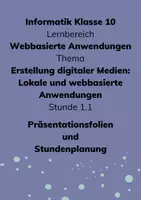 Vorschau - Arbeitsblätter - Informatik 10 - Lokale und webbasierte Anwendungen - Deckblatt