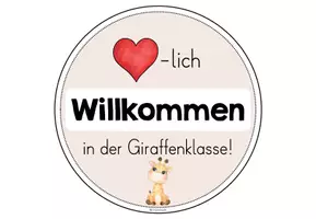 Vorschau - Anderer Materialtyp - Willkommens-Türschild für deine Giraffenklasse - Seite 2