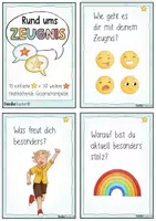 Vorschau - Aufgabenkarten - Zeugnis Reflexion & 45 Gesprächskarten - Mutmachende Impulse Gespräche - Seite 3