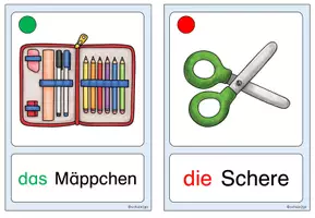 Vorschau - Fördermaterial/Inklusion - SCHULE / Bildkarten / Wortschatz (DaZ) - Seite 1