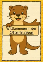 Vorschau - Bildkarten - Willkommensschild Otter Otterklasse - Seite 2
