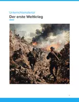 Vorschau - Unterrichtsreihen - Der Erste Weltkrieg – Ursachen, Verlauf & Folgen (Klasse 7–10) - Deckblatt