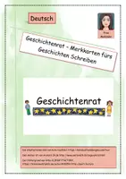 Vorschau - Merkblätter - Geschichtenrat - Merkkarten fürs Geschichten Schreiben - Deckblatt