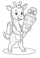 Vorschau - selbst erstellte Cliparts/Grafiken - Ausmalbilder Giraffe Giraffenklasse - Seite 2