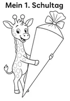Vorschau - selbst erstellte Cliparts/Grafiken - Ausmalbilder Giraffe Giraffenklasse - Seite 3