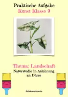 Vorschau - Arbeitsblätter - Naturstudien in Anlehnung an Albrecht Dürers "Das große Rasenstück" - Deckblatt