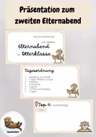 Vorschau - Präsentationen/Tafelbilder - Elternabend Präsentation (2. Halbjahr) Otterklasse - Deckblatt
