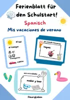 Vorschau - Arbeitsblätter - Schulstart: Meine Sommerferien auf Spanisch beschreiben - Deckblatt