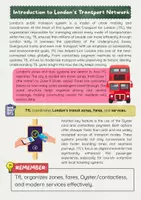 Vorschau - Arbeitsblätter - London Public Transport: TfL, Tube, Buses, Zones - Seite 1
