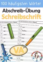 Vorschau - Arbeitsblätter - 100 häufigsten Wörter - Schreibschrift - Vereinfachte Ausgangsschrift - VA - Deckblatt