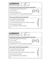 Vorschau - Anderer Materialtyp - Autorentipps Schülerrückmeldung - Deckblatt