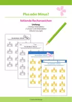 Vorschau - Arbeitsblätter - Mathe mit Spaß im Sommer – Plus oder Minus? - Deckblatt