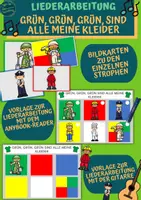 Vorschau - Fördermaterial/Inklusion - Liederarbeitung: Grün, grün, grün sind alle meine Kleider - Deckblatt