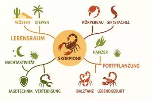Vorschau - Arbeitsblätter - Arbeitsblätter zum Thema "Skorpion" + Lösung & MP3 + Mindmap + Infografik - Seite 2